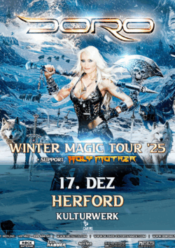 17.12.2025</br>DORO & Support HOLY MOTHER</br><a href="https://www.kulturwerk-herford.de/" rel="noopener" target="_blank">Kulturwerk Herford</a>, Herford