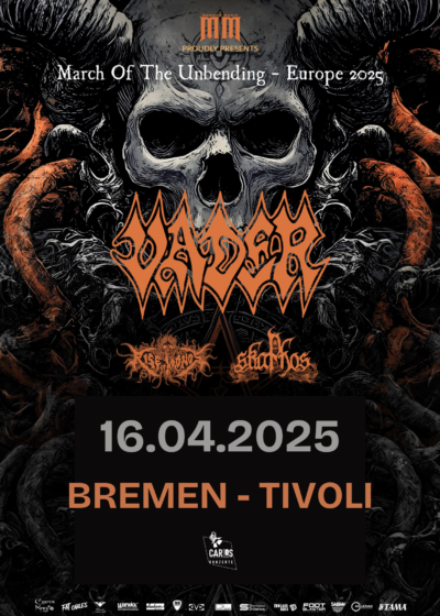 16.04.2025</br>VADER & Guests</br><a href="https://www.aladin-bremen.de/" rel="noopener" target="_blank">TIVOLI</a>, Bremen