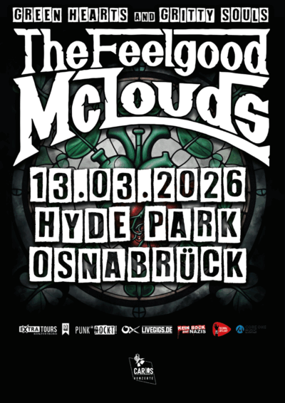 13.03.2026</br>THE FEELGOOD MCLOUDS</br><a href="https://www.hyde-park.de/" target="_blank">HYDE PARK Club</a>, Osnabrück