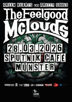 28.03.2026</br>THE FEELGOOD MCLOUDS</br><a href="https://www.sputnikhalle.de/#" target="_blank">SPUTNIKHALLE</a>, Münster
