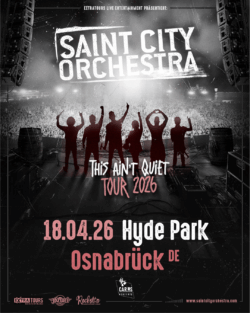 18.04.2026</br>SAINT CITY ORCHESTRA</br><a href="https://www.hyde-park.de/" target="_blank">HYDE PARK CLUB</a>, OSNABRÜCK