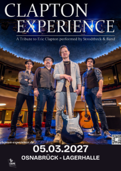 05.03.2027 Clapton Experience – Die ultimative Eric Clapton Hommage<a href="https://www.lagerhalle-osnabrueck.de/content/" target="_blank">LAGERHALLE</a>, Osnabrück