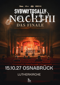 15.10.2026 SUBWAY TO SALLY  <a href="https://www.suedstadtkirchengemeinde.de/wir_ueber_uns/Geb-ude/lutherkirche" target="_blank">LUTHERKIRCHE</a>, Osnabrück